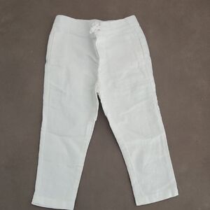 Janie and Jack Cream Linen Pants